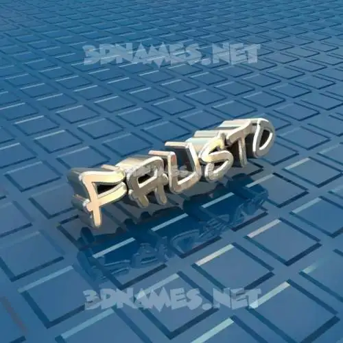 fausto in Blue Bling style - 3D name wallpaper