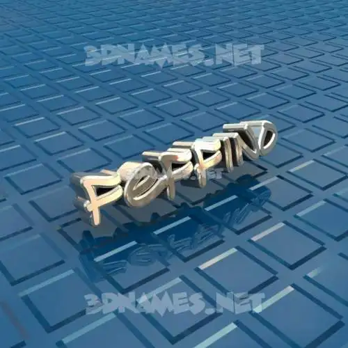 feffino in Blue Bling style - 3D name wallpaper