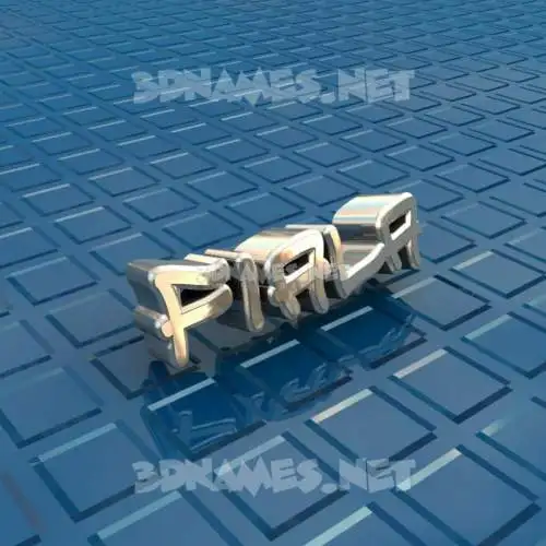 fiala in Blue Bling style - 3D name wallpaper
