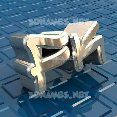 fk in Blue Bling style - 3D name wallpaper fk in Blue Bling style - 3D name wallpaper