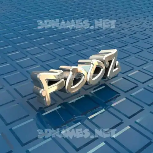 fooz in Blue Bling style - 3D name wallpaper fooz in Blue Bling style - 3D name wallpaper