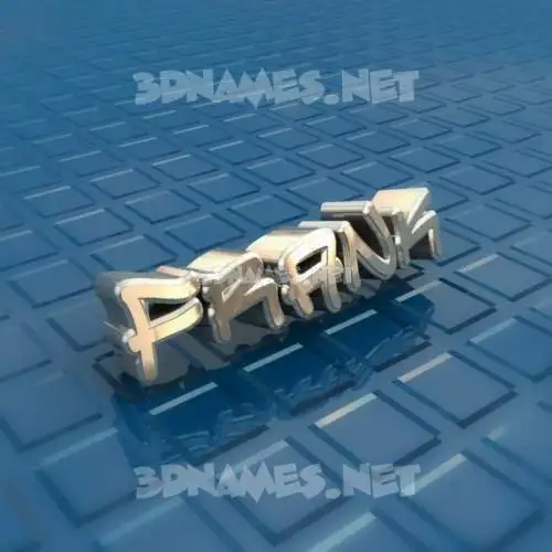 frank in Blue Bling style - 3D name wallpaper