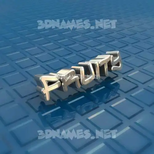 fruity in Blue Bling style - 3D name wallpaper fruity in Blue Bling style - 3D name wallpaper