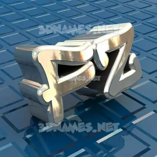 fz in Blue Bling style - 3D name wallpaper fz in Blue Bling style - 3D name wallpaper