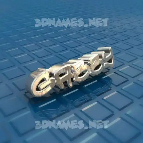 gabby in Blue Bling style - 3D name wallpaper