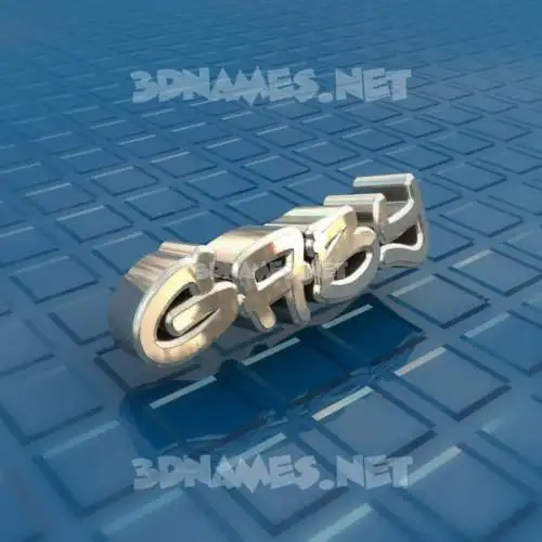 gaby in Blue Bling style - 3D name wallpaper