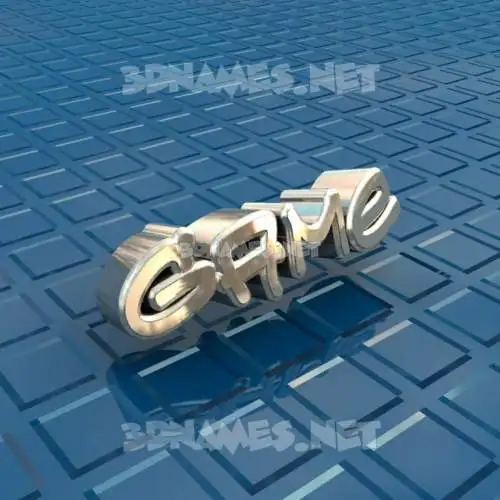 game in Blue Bling style - 3D name wallpaper