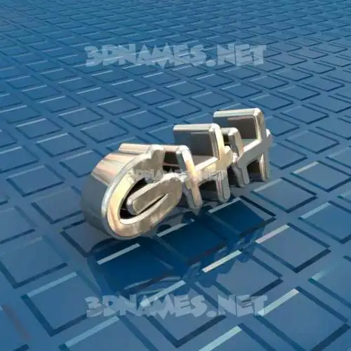ghh in Blue Bling style - 3D name wallpaper