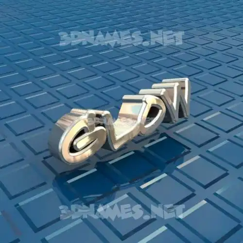 glow in Blue Bling style - 3D name wallpaper
