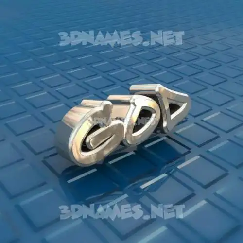 god in Blue Bling style - 3D name wallpaper
