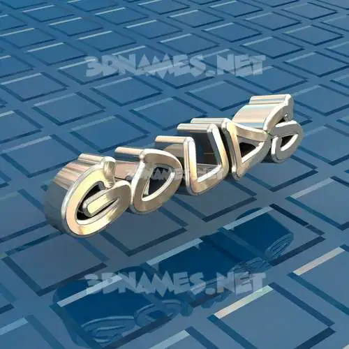 gouds in Blue Bling style - 3D name wallpaper gouds in Blue Bling style - 3D name wallpaper