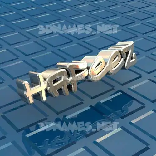 hafeez in Blue Bling style - 3D name wallpaper hafeez in Blue Bling style - 3D name wallpaper
