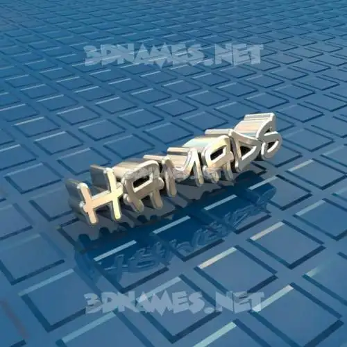 hamads in Blue Bling style - 3D name wallpaper