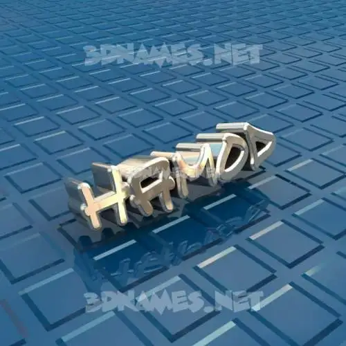 hamod in Blue Bling style - 3D name wallpaper