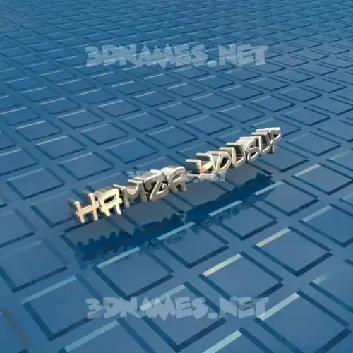 hamza yousuf in Blue Bling style - 3D name wallpaper hamza yousuf in Blue Bling style - 3D name wallpaper