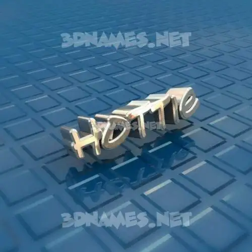 hottie in Blue Bling style - 3D name wallpaper hottie in Blue Bling style - 3D name wallpaper