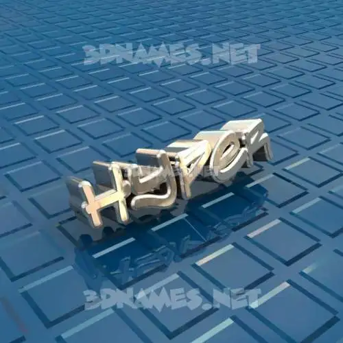 hyper in Blue Bling style - 3D name wallpaper