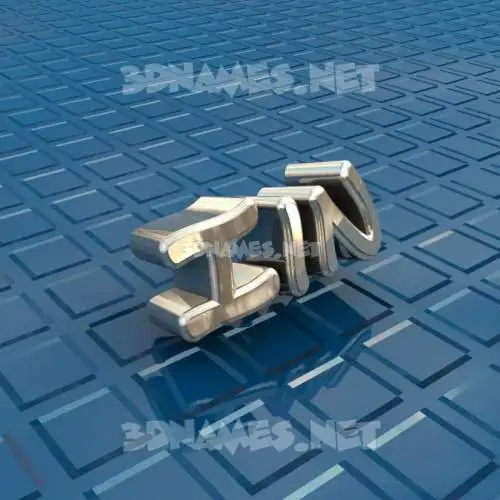 iin in Blue Bling style - 3D name wallpaper