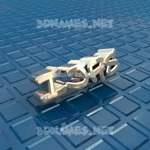 ijas in Blue Bling style - 3D name wallpaper