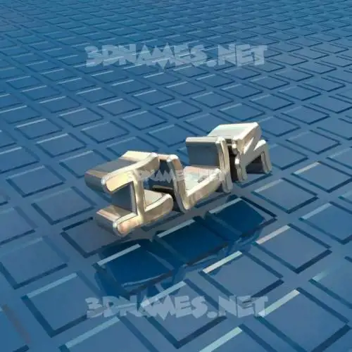 ilir in Blue Bling style - 3D name wallpaper