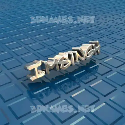 imsingh in Blue Bling style - 3D name wallpaper