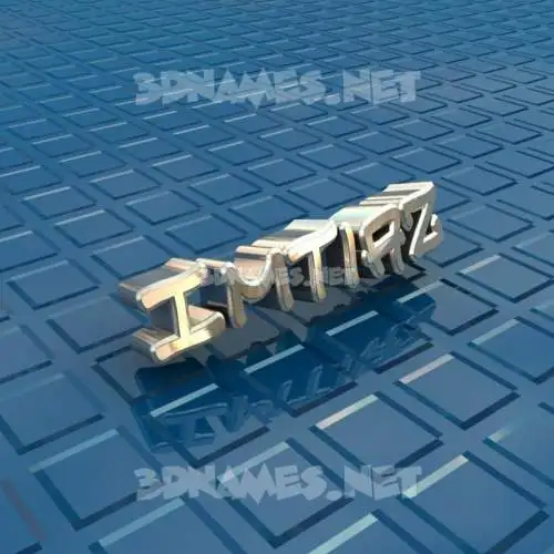 imtiaz in Blue Bling style - 3D name wallpaper