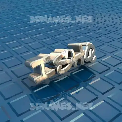 ishq in Blue Bling style - 3D name wallpaper ishq in Blue Bling style - 3D name wallpaper