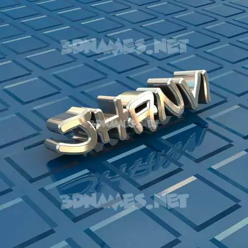jhanvi in Blue Bling style - 3D name wallpaper
