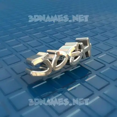 josh in Blue Bling style - 3D name wallpaper