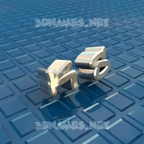 k s in Blue Bling style - 3D name wallpaper