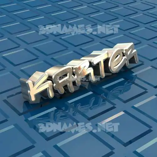 karter in Blue Bling style - 3D name wallpaper karter in Blue Bling style - 3D name wallpaper