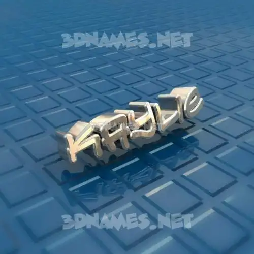 kaylie in Blue Bling style - 3D name wallpaper