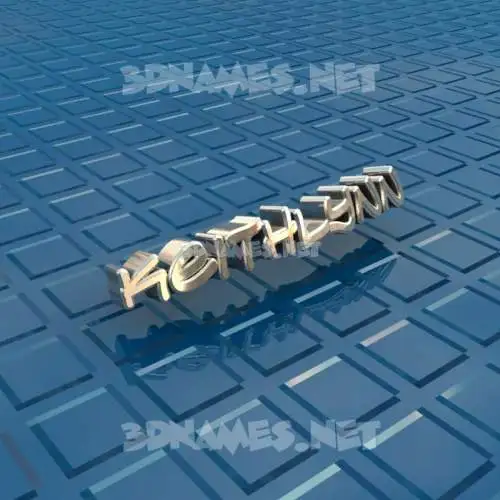 keithlynn in Blue Bling style - 3D name wallpaper