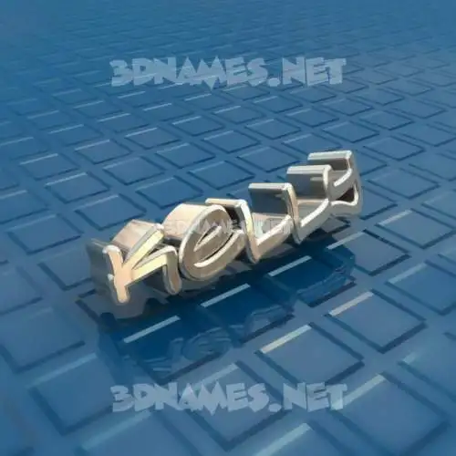 kelly in Blue Bling style - 3D name wallpaper