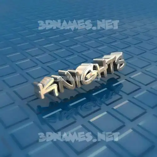 knights in Blue Bling style - 3D name wallpaper