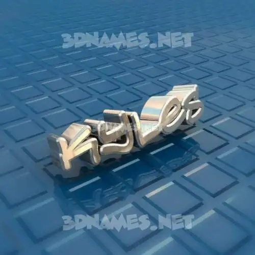 kyles in Blue Bling style - 3D name wallpaper kyles in Blue Bling style - 3D name wallpaper