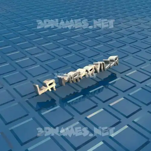 la maravilla in Blue Bling style - 3D name wallpaper