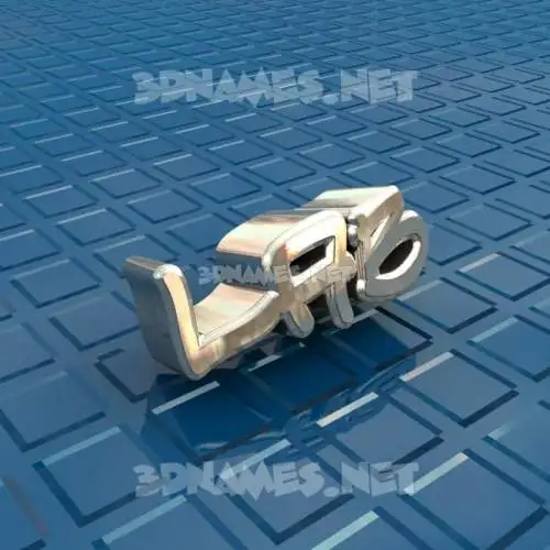 lab in Blue Bling style - 3D name wallpaper