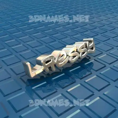 laessy in Blue Bling style - 3D name wallpaper