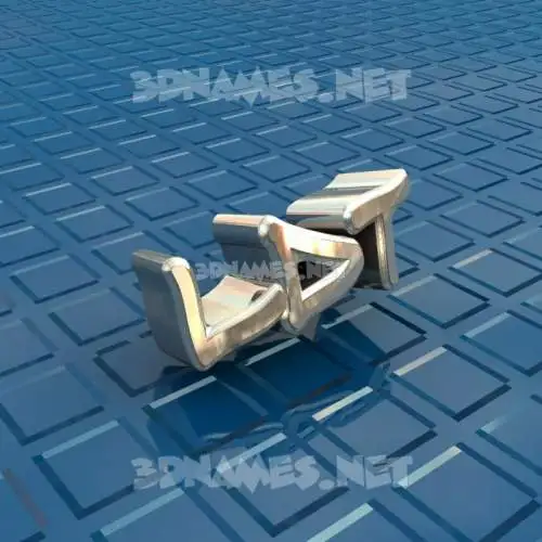 ldt in Blue Bling style - 3D name wallpaper