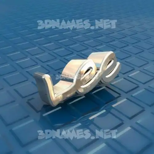 lee in Blue Bling style - 3D name wallpaper