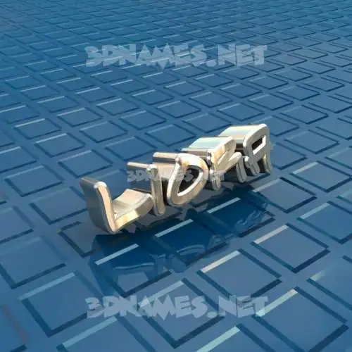 liora in Blue Bling style - 3D name wallpaper