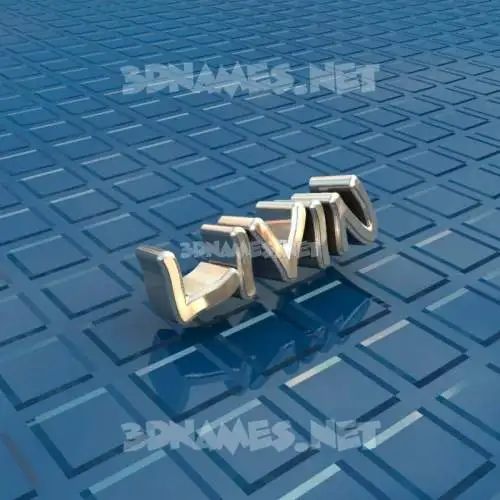 livin in Blue Bling style - 3D name wallpaper