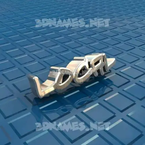 local in Blue Bling style - 3D name wallpaper