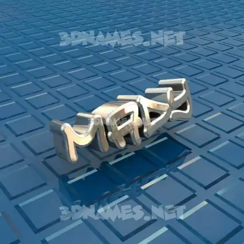mady in Blue Bling style - 3D name wallpaper