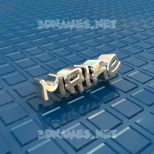 maire in Blue Bling style - 3D name wallpaper