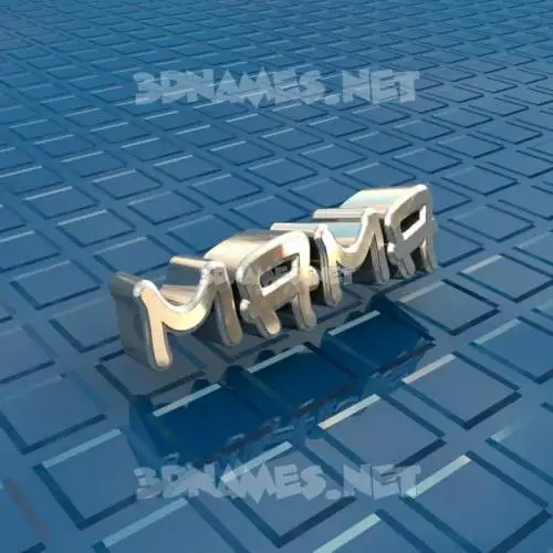 mama in Blue Bling style - 3D name wallpaper