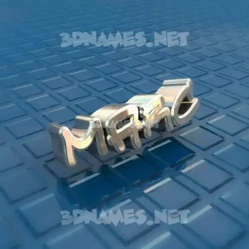 marc in Blue Bling style - 3D name wallpaper