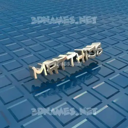 matthijs in Blue Bling style - 3D name wallpaper