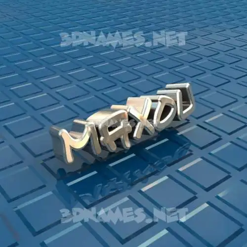 maxou in Blue Bling style - 3D name wallpaper